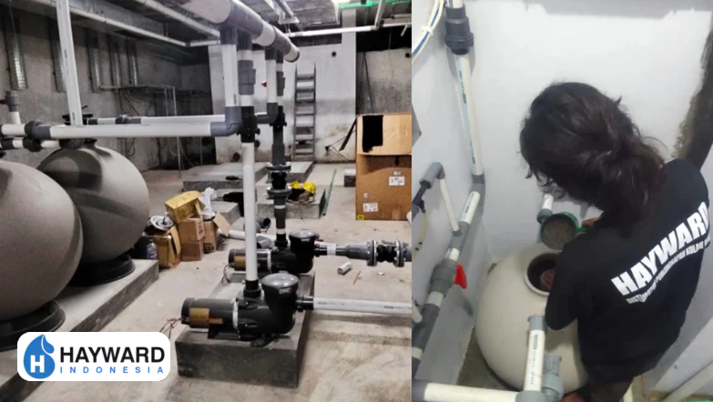 cara mengganti pasir filter kolam renang